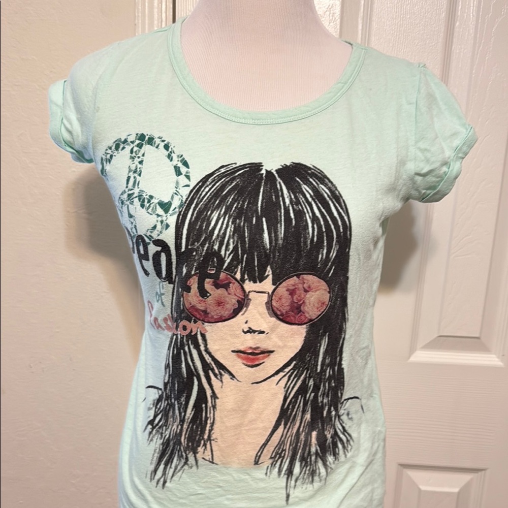 Graphic Kids T-Shirt - Mint Green